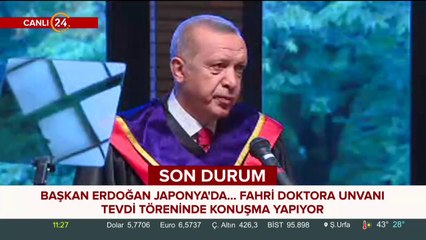 Cumhurbaşkanı Erdoğan Japonya'da