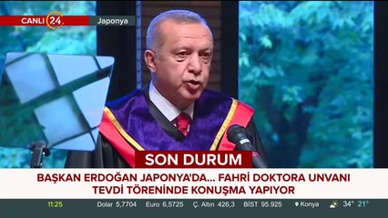 Cumhurbaşkanı Erdoğan Japonya'da