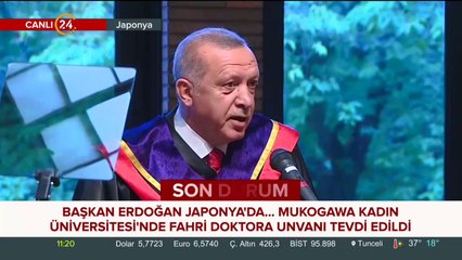 Cumhurbaşkanı Erdoğan Japonya'da