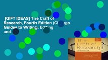 [GIFT IDEAS] The Craft of Research, Fourth Edition (Chicago Guides to Writing, Editing and
