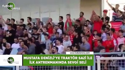 Mustafa Denizli'ye Traktör Sazi ile ilk antrenmanında sevgi seli