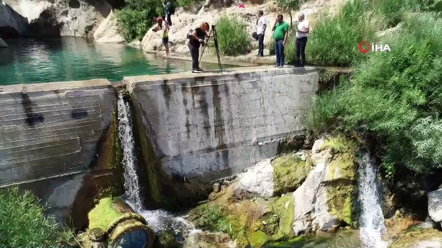Burası Ege’de bir kanyon değil Diyarbakır...Saklı cennet 'Aynkebir' havadan görüntülendi