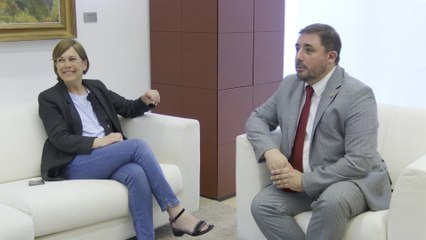 Presidente Parlamento navarro se reúne con Geroa Bai
