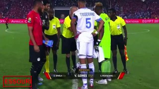 أهداف مباراة مصر والكونغو 2_0 تألق محمد صلاح