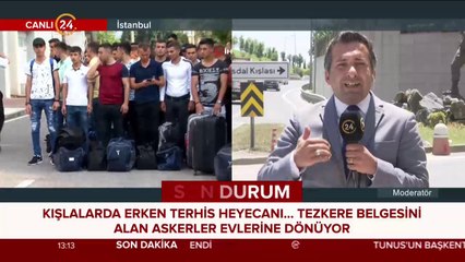 Kışlalarda terhis heyecanı