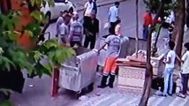 Belediye temizlik işçisine baltalı saldırı
