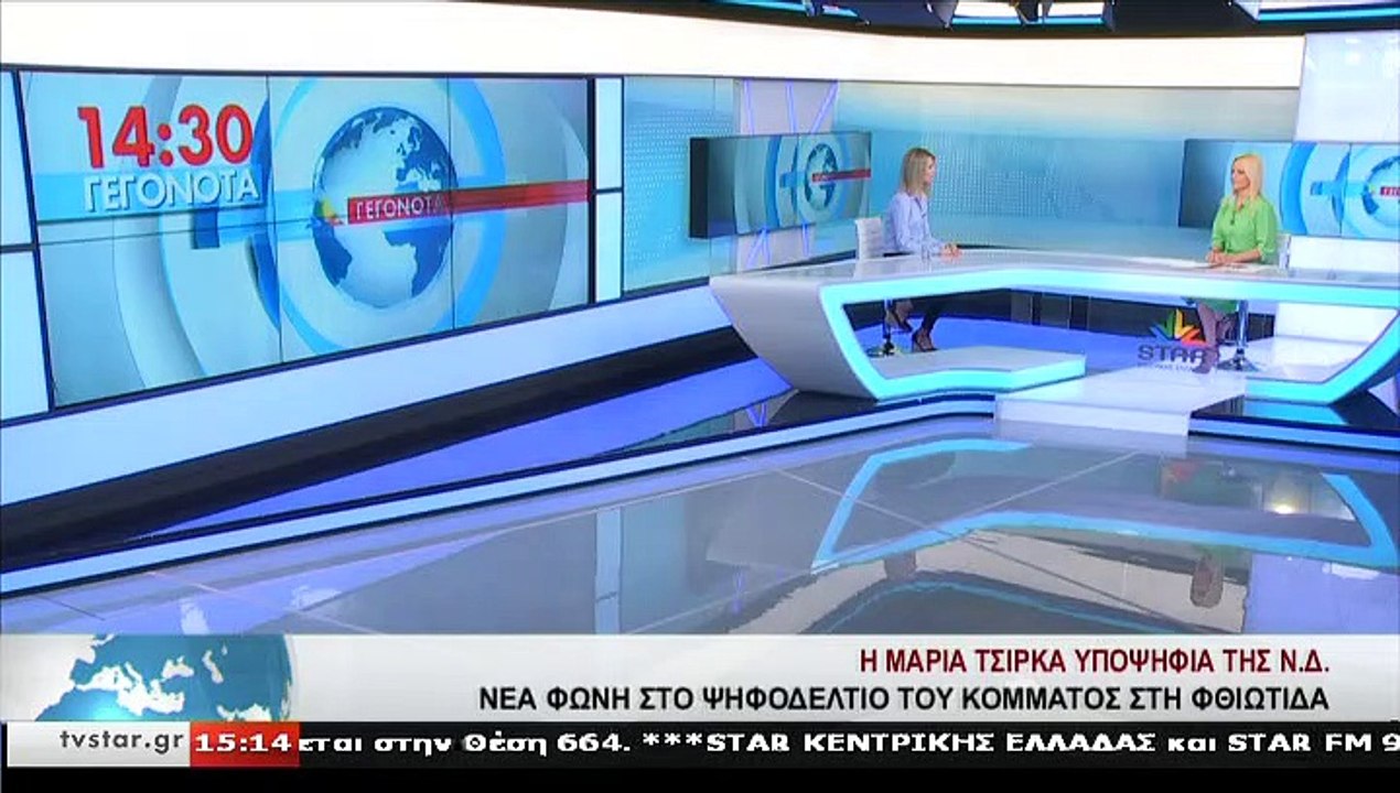 Η υποψήφια βουλευτής Ν.Δ. ΦΘΙΩΤΙΔΑΣ Μ.ΤΣΙΡΚΑ στ...