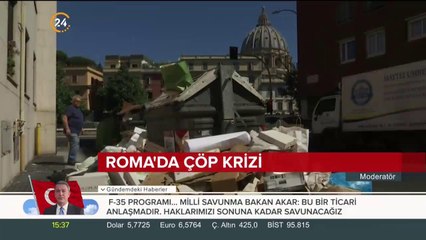 Roma'da çöp isyanı