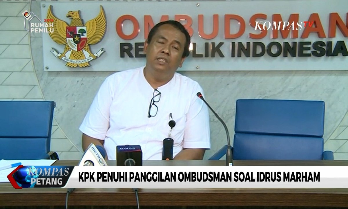 KPK Penuhi Panggilan Ombudsman Soal Idrus Marham Keluar Tahanan