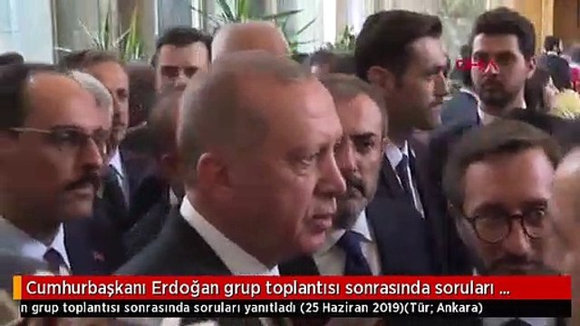 Cumhurbaşkanı Erdoğan grup toplantısı sonrasında soruları yanıtladı
