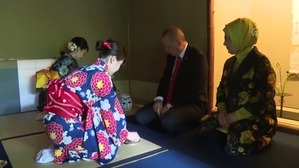 Cumhurbaşkanı Erdoğan, Mukogawa Kadın Üniversitesinde çay seremonisine katıldı - OSAKA