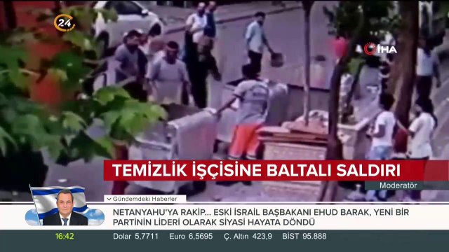 Temizlik işçisine baltalı saldırı