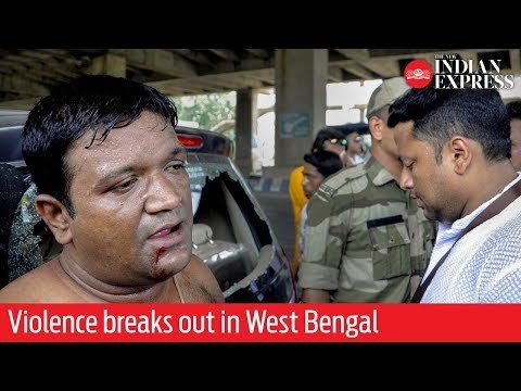 Phase 7: Violence breaks out in West Bengal, cars vandalized