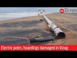 Cyclone Fani: Electric poles, hoardings damaged in Vishakhapatnam