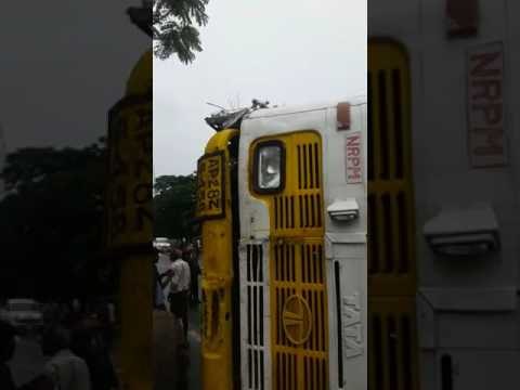 16 passengers injured after bus topples in Visakhapatnam