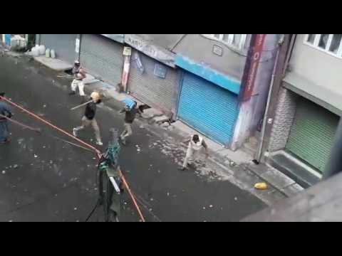 Darjeeling unrest: GJM activists beating up West Bengal Police personnel