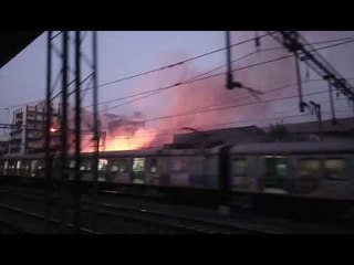 Fire near Masjid Railway station in Mumbai