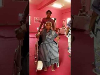 Karnataka polls: A voter in a wheelchair shows up to cast her vote