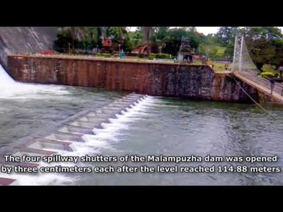 Malampuzha dam shutters opened by three centimeters each