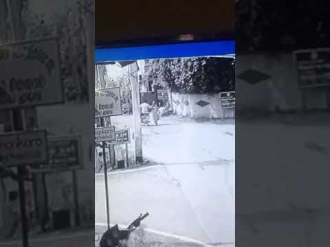 Biker snatching gold chain from elderly woman on Chennai street