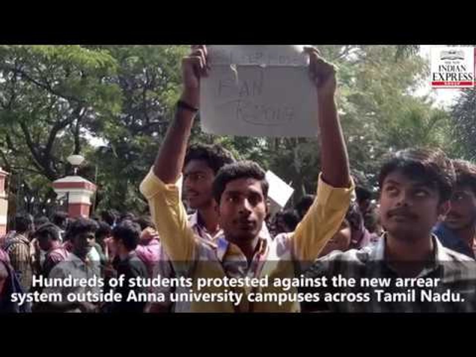 Students protest against Anna University's regulation 2017
