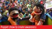 Puppet show by EC to create awareness about election polling