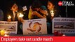 Save Jet Airways! Save Our Future- Employees take out candle march