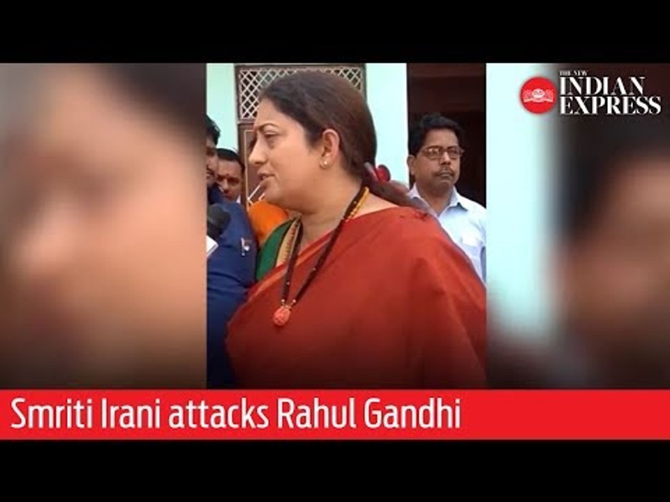 Phase 5: BJP's Amethi candidate and Union Minister Smriti Irani attacks Rahul Gandhi