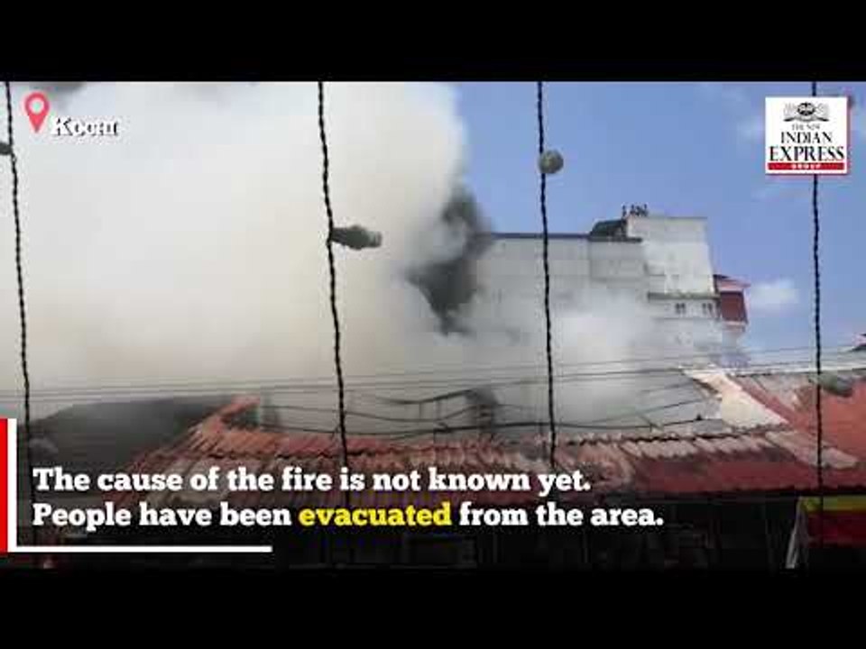 Major fire breaks out in Kochi's Broadway market, three shops burnt down to ashes