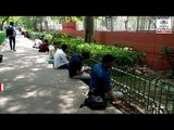 Students seen preparing for India's toughest exam, UPSC prelims