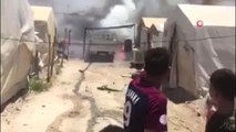 - Iraklı Göçmenlerin Kampında Yangın