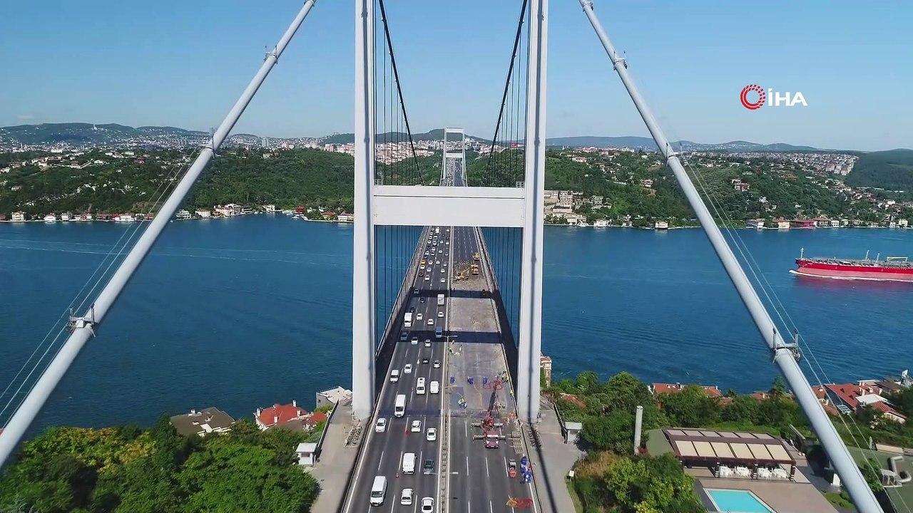 FSM Köprüsü'nde onarım yoğunluğu, trafik durma noktasına geldi