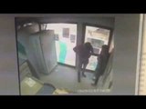 CCTV footage of man robbing woman at an ATM in Yousufguda, Hyderabad