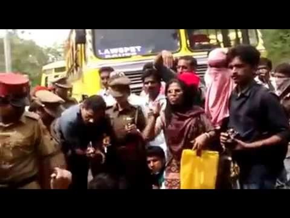 Student protests have continued at Pondicherry University have continued for a week