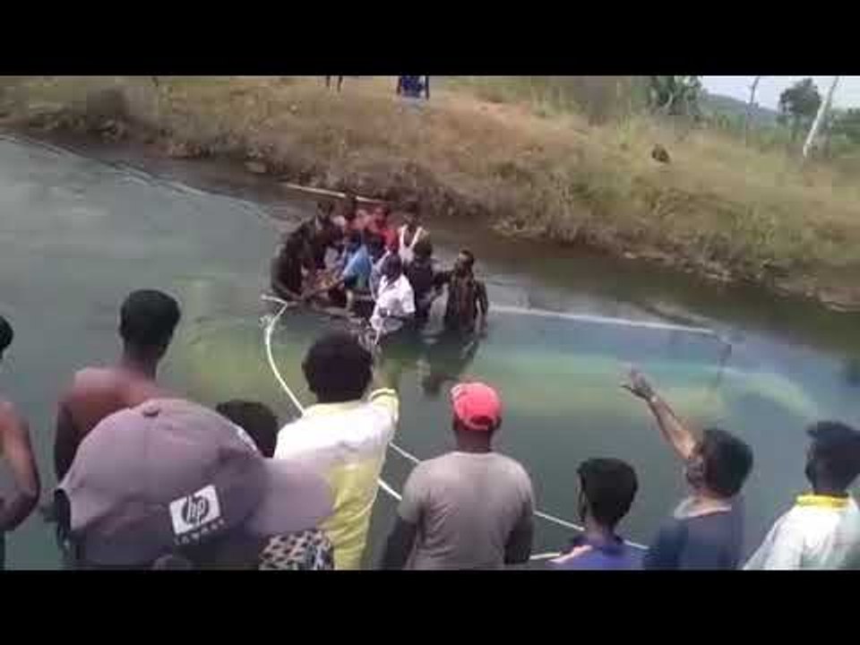 Horrible Video: Private Bus Falls Into Canal Near Mandya