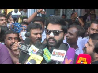 Simbu appears at a police station in Coimbatore over beep song controversy