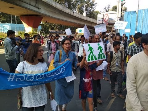 ‘We want pedestrian-friendly roads,’ say Bengaluru citizens at protest march
