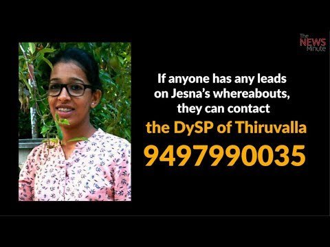 Jesna case: Cops launch massive manhunt for missing 20-yr-old Kerala student