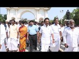 DMK's Marina victory march: Stalin leads MPs and MLAs, honours Anna and Karunanidhi