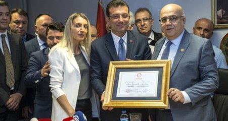 Mazbatasını alan İBB Başkanı Ekrem İmamoğlu'nun ilk sözleri