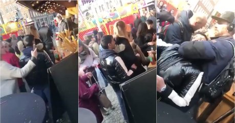 Ladrão em ação acaba preso pelo pescoço numa feira