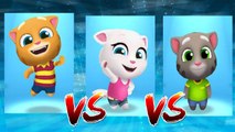 My Talking Ginger vs My Talking Angela vs My Talking Tom — Talking Tom Gold Run — Cute Puppy and Cats