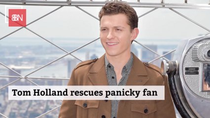 Tom Holland Saves A Fan From Rowdy Crowd