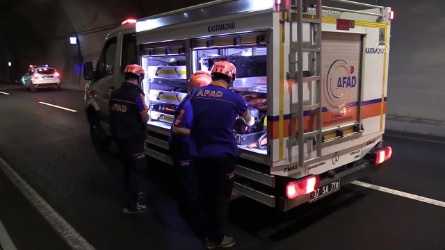 Ilgaz Tüneli'nde kurtarma tatbikatı - KASTAMONU