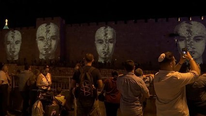 ویدئو؛ جشنواره نور و هنر در بخش باستانی بیت‌المقدس (اورشلیم)