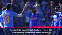 Fast Match Report - India crush West Indies