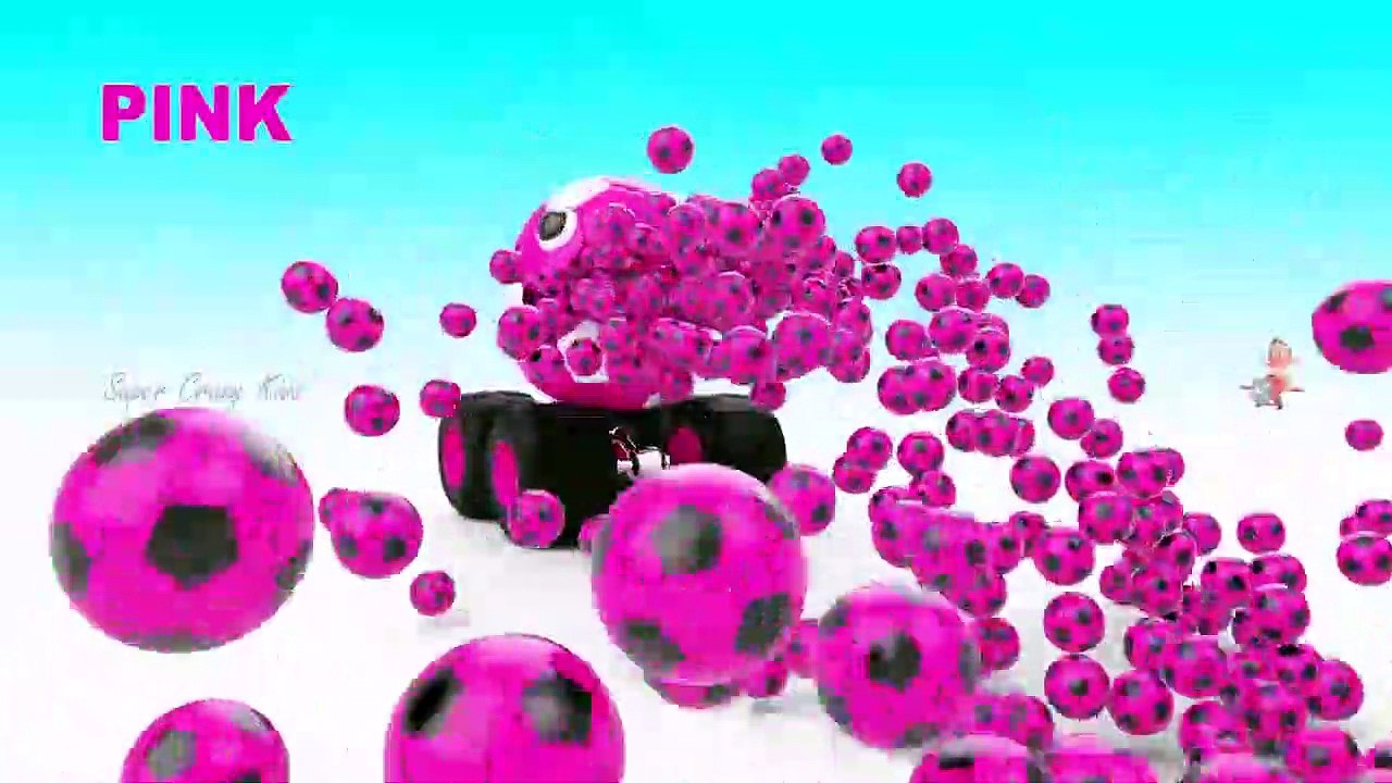 Soccer Balls Soft Ice Creams Toy Train for Kids to Learning Colors - 3D Kids Toddler Videos