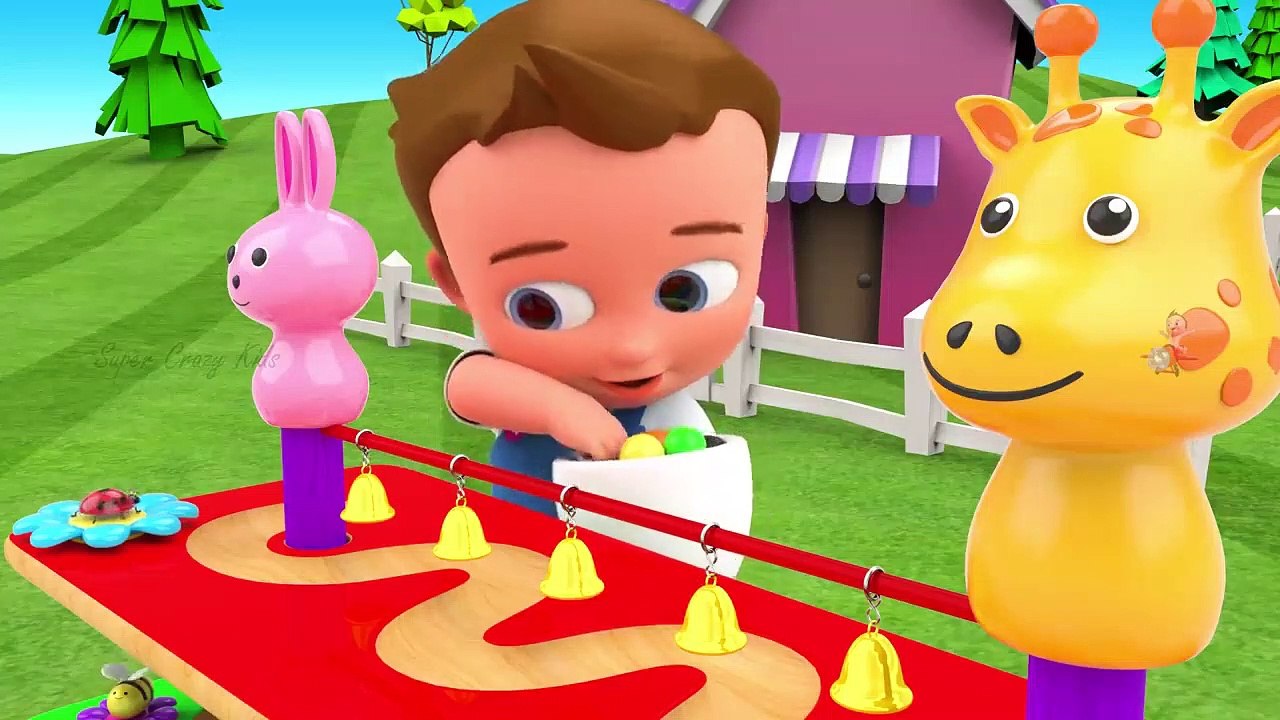 Learn Alphabets for Children ABC Songs Nursery Rhymes - Little Baby Play Grapes Kids Wooden Toy Set