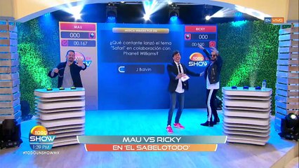 Tuvimos de invitados a Mau y Ricky; no podíamos dejarlos ir sin que se enfrentaran en El Sabelotodo.