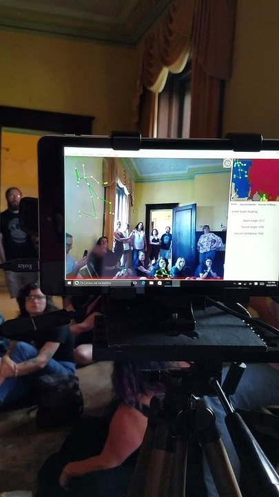 SLS Ghost Cam Footage of Ghost Near the Bathroom Upon Request Swannanoa Palace Ghost Hunt/Fundraiser Lunar Paranormal Virginia